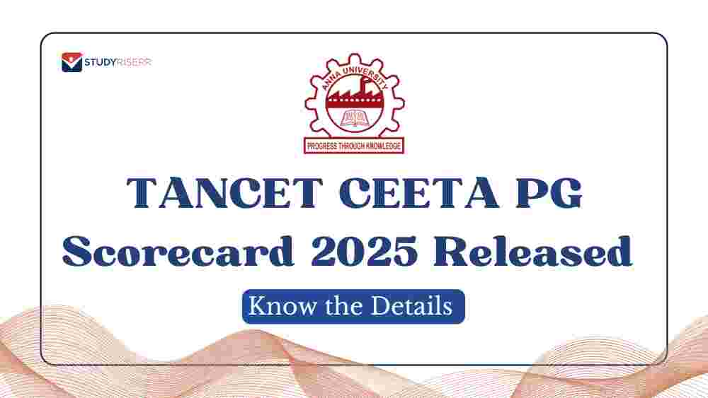 TANCET CEETA PG Scorecard 2025 Released @tancet.annauniv.edu; Know Details